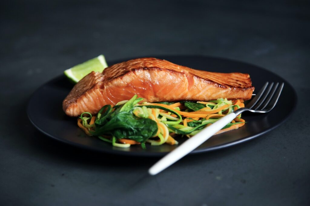 Fatty fish contains nutrients that are important for healthier hair growth.